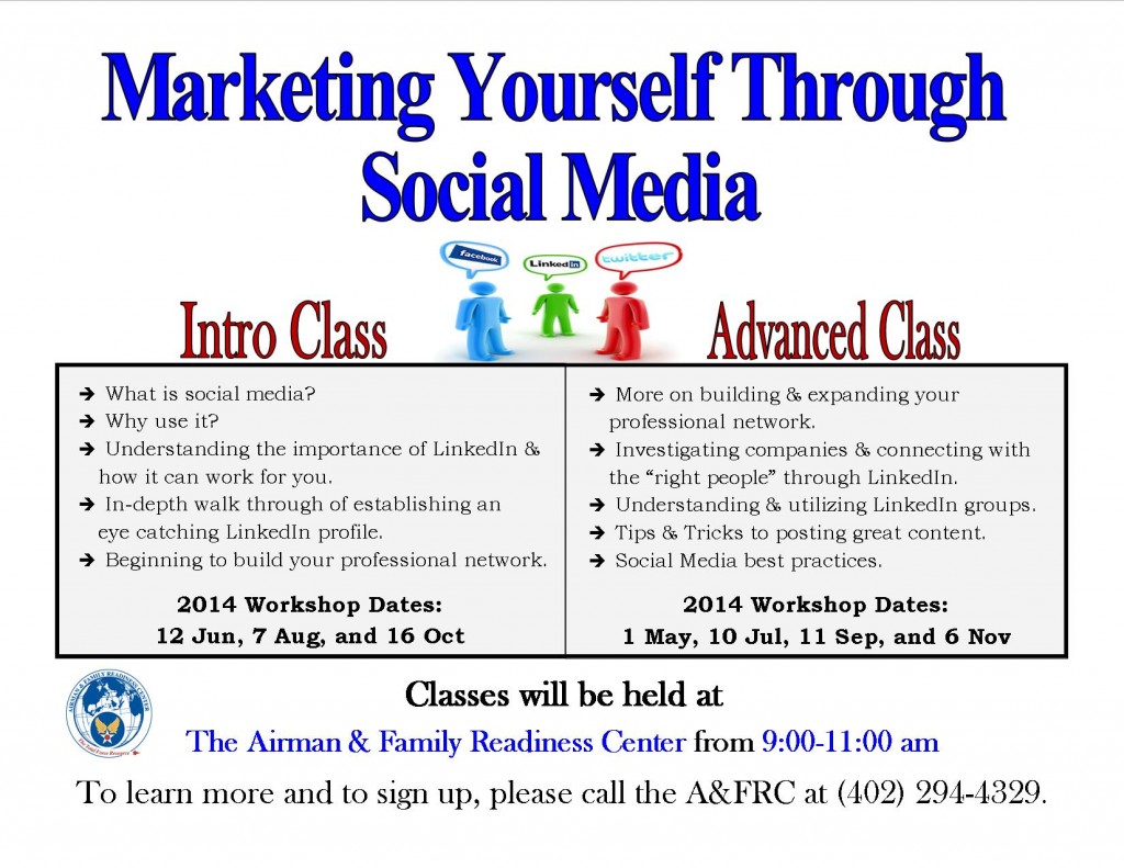 Marketing Yourself Through Social Media Intro and Advanced 2014